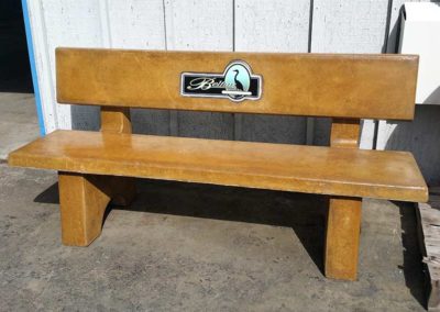 Concrete Benches w/ Business Logo